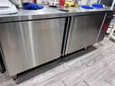 美菱智能廚房操作臺冷藏冷凍冰柜商用工作臺保鮮冷凍雙溫水吧臺平冷案板兩用一體雙開(kāi)門(mén)臺式冰箱 【雙溫款】1.2m*0.6m*0.8m升級款 曬單實(shí)拍圖