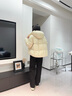 坦博爾【熱銷60萬件】泡芙短款可脫卸帽羽絨服女冬季面包服保暖外套520D 奶芙米 S (160) 曬單實(shí)拍圖
