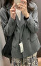 優(yōu)衣庫女裝雙排扣茄克/外套通勤商務(wù)休閑夾克25秋冬新款478557 05 天灰色 M /160/84A 曬單實(shí)拍圖
