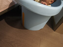 世紀寶貝（babyhood）維尼浴桶 兒童泡澡桶 寶寶加厚洗澡盆 嬰兒游泳桶贈浴凳 304藍 曬單實(shí)拍圖