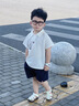 G. DUCKKIDS男寶寶套裝夏裝2025新款嬰兒洋氣時(shí)髦衣服嬰幼兒POLO衫兩件套夏季 XT-2512101 套裝 80 cm *建議19-24斤左右* 曬單實(shí)拍圖