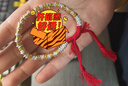 中國黃金（CHINA GOLD）有金有銀盤纏金足銀手鏈女足金手繩紀(jì)念日生日禮物送女朋友老婆 金銀盤纏手鏈 約11.3g【計(jì)價(jià)定制產(chǎn)品】 曬單實(shí)拍圖