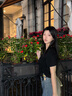 唐思薇設計感不規則短袖T恤女2025夏季時(shí)尚不對稱(chēng)個(gè)性斜領(lǐng)抽繩上衣女裝 黑色 S 建議65-90斤 曬單實(shí)拍圖