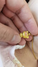 周大生腕美黃金吊墜足金硬金心動小熊掛墜溫感琺瑯七夕情人節(jié)禮物送女友 足金心動小熊吊墜-【贈銀鏈&限時加贈絨沙金小熊】 1.05g 曬單實拍圖