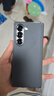 藍(lán)猩先生適用于三星zfold6手機(jī)殼GalaxyZFold6轉(zhuǎn)軸素皮殼折疊屏抗指紋手機(jī)中軸保護(hù)殼 灰 曬單實(shí)拍圖