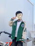 G.DUCKKIDS童裝男童外套春秋款中大童學(xué)生寬松休閑兒童衣服男孩秋裝連帽上衣 綠色 160 建議身高150-160體重80-95斤 曬單實(shí)拍圖