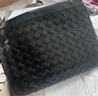 BOTTEGA VENETA[禮物]葆蝶家女士中號DUSTBAG手拿包 黑色 均碼 曬單實拍圖