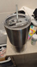 拜杰不銹鋼冰霸杯杯子保冰杯大容量水杯咖啡杯900ML【帶吸管+吸管刷】 曬單實拍圖