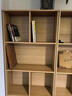 書(shū)架一體靠墻一面整墻置物架落地學(xué)生家用書(shū)柜儲物柜收納格子柜子 組合【大容量】160*24*180cm田園橡木色 組裝 曬單實(shí)拍圖