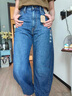 Levi's李維斯25年秋冬新款美式休閑女士BARREL高腰寬松錐形牛仔褲 中藍 24 (31) 曬單實拍圖