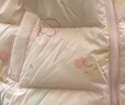 戴維貝拉（DAVE＆BELLA）兒童衣服保暖小童羽絨服外套女童冬裝新款上衣男寶寶連帽外衣童裝 小兔印花【現貨】 90 【充絨量64g】 曬單實(shí)拍圖