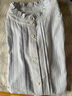 beanpole【新品】濱波2025早秋女士?jī)?yōu)雅氣質(zhì)時(shí)尚木耳邊領(lǐng)長(zhǎng)袖襯衫 天藍(lán)色 S 160/84A 曬單實(shí)拍圖