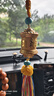 格律車(chē)飾藏式合金轉運輪汽車(chē)掛件車(chē)內吊飾保平安符吊墜高檔車(chē)載后視鏡掛飾 平安轉運輪車(chē)掛【金色】 曬單實(shí)拍圖