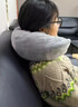 渠辰廉航神器u型枕旅行可收納廉航u型枕u型枕套u(yù)型枕旅行可收納衣服 【淺灰色】U型枕套-水晶絨 長(cháng)短綁帶可調節 曬單實(shí)拍圖