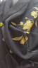 三彩2025秋季新款改良旗袍裙刺繡連衣裙修身長裙古典優(yōu)雅M 經(jīng)典黑 M 160/84A 曬單實(shí)拍圖
