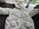 巴拉巴拉童裝寶寶羽絨服女童2025新款冬季加厚外套保暖寶寶上衣北歐風(fēng)女寶 白色調碎花00311-白鴨絨 110 充絨量89g 曬單實(shí)拍圖
