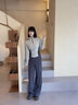 森馬（Semir）商場(chǎng)同款|休閑褲女冬季拼接寬松加絨長(cháng)褲2025闊腿褲101725127001A 曬單實(shí)拍圖