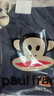 大嘴猴（paul frank）休閑褲男士秋季美式褲子男寬松垂感衛(wèi)褲男褲運動褲潮 藏藍色 XL 曬單實拍圖