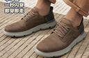 斯凱奇（Skechers）閃穿鞋男鞋秋季薄款休閑商務鞋軟底一腳蹬德比鞋舒適上班鞋205046 曬單實拍圖