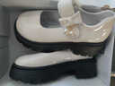 貞喜氣 法式瑪麗珍鞋女鞋子新款春秋厚底樂(lè )福鞋英倫風(fēng)百搭氣質(zhì)單鞋 38 【白色】 曬單實(shí)拍圖