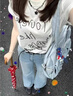STELLA WEISZ張元英同款N字復古德訓鞋女2025年新款雙鞋帶休閑薄底阿甘運動鞋 藍色 37 (235mm) 曬單實拍圖