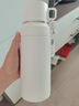 膳魔師（THERMOS）316不銹鋼保溫杯大容量男便攜帶茶隔女泡茶杯子戶外水杯水壺 白色800ML316內(nèi)膽+便攜提繩 曬單實(shí)拍圖