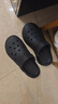 名創(chuàng)優(yōu)品（MINISO）洞洞鞋男女夏季外穿涼鞋防滑厚底踩屎感包頭涼拖鞋 黑色+海洋星星 曬單實(shí)拍圖