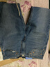 Levi's李維斯冰酷系列男士502經(jīng)典錐形美式復古休閑藍色牛仔褲 中藍色 32 (32) 曬單實(shí)拍圖