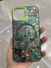 正屋適用蘋果14手機(jī)殼磁吸iphone15promax保護(hù)套潮牌13高端12網(wǎng)紅11pro涂鴉插畫magsafe防摔創(chuàng)意蘋果16 綠色彩銀彩繪涂鴉【新升級磁吸款】 iPhone 15 Pro Max 曬單實(shí)拍圖