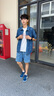 asics亞瑟士乒乓球鞋男夏季新款透氣回彈訓練鞋網(wǎng)面減震高端防滑運動鞋 [亞瑟士]白色/藍色-1071A104-402 41.5 /260 曬單實拍圖