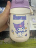 杯具熊（BEDDYBEAR）兒童保溫杯帶手柄吸管兒童水杯316不銹鋼寶寶學(xué)飲杯子400ml酷洛米 曬單實(shí)拍圖