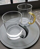 青蘋(píng)果耐熱玻璃水杯465ml四只 四色把手玻璃杯 圍爐煮茶杯牛奶杯 曬單實(shí)拍圖