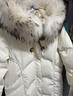 雪中飛氣質(zhì)高檔中長(cháng)款毛領(lǐng)加厚羽絨服女士2025新款保暖加厚寬松冬季外套 白色 S 155/80A 曬單實(shí)拍圖