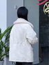 ONLY2025冬季新款90白鴨絨工裝風(fēng)收腰設計寬松羽絨服女|125423005 A06太古白色 XS 曬單實(shí)拍圖