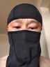 夏季戶(hù)外騎行摩托車(chē)頭套男冰絲防曬面罩遮陽(yáng)臉罩吸汗透氣 黑色（QXTT2302） 曬單實(shí)拍圖