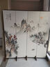 瑾軒府屏風(fēng)隔斷客廳2025新款新中式簡(jiǎn)約山水畫(huà)可移動(dòng)折疊遮擋背景墻裝飾 碳晶木4扇（含底座） 其他尺寸聯(lián)系客服 曬單實(shí)拍圖
