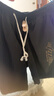 貓霓冰絲短褲男士夏季薄款潮牌寬松直筒外穿速干沙灘運動(dòng)休閑五分中褲 黑色+深灰【搶手兩條裝】 5XL 【建議體重180-200斤左右】 曬單實(shí)拍圖