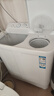 海爾（Haier）洗衣機(jī)半自動(dòng)雙缸雙桶筒脫水機(jī)甩干機(jī)大容量家用雙動(dòng)力雙杠波輪 【628S】10KG大容量+強(qiáng)力去污 曬單實(shí)拍圖