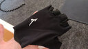 美津濃（MIZUNO）健身手套男女半指騎行訓(xùn)練單杠引體向上擼鐵器械防滑B593黑色小碼 曬單實(shí)拍圖