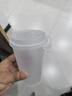 特美居奶茶杯一次性飲料杯500ml*20套 塑料咖啡杯帶蓋果汁杯子帶吸管 曬單實拍圖