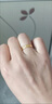 中銀億金黃金戒指足金情侶對戒三金求結婚戒生日七夕情人節禮物送女友老婆 足金古法素圈女戒【約3.6g】 曬單實(shí)拍圖