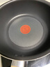 特福（Tefal）平底鍋煎蛋不粘鍋早餐煎鍋少油少煙燃氣灶電磁爐通用深煎鍋米色 曬單實(shí)拍圖