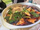 拜杰錫箔紙鍋一次性火鍋具外賣(mài)打包盒圓形戶(hù)外燒烤可加熱 3000ml3只 曬單實(shí)拍圖