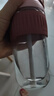 樂扣樂扣（LOCK&LOCK）咖啡杯耐熱玻璃水杯子男女學生便攜式雙飲吸管杯隨手杯500ML粉色 曬單實拍圖