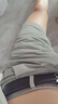 柏男范夏季薄款西裝短褲男休閑直筒寬松皮帶款休閑褲棉質(zhì)男士簡(jiǎn)約馬褲 淺灰色 【喜寬松請(qǐng)拍大一碼】 32 【腰圍2尺5】130~140斤 曬單實(shí)拍圖