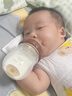 世喜新生兒防脹氣奶瓶0-1個月玻璃嬰兒仿母乳奶嘴160ml 曬單實拍圖