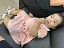 戴維貝拉（DAVE＆BELLA）汽水棉兒童裙子女童連衣裙公主裙女孩夏裝嬰兒夏季寶寶運動(dòng)服 粉色 100 cm（建議身高90-100cm） 曬單實(shí)拍圖