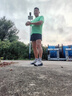Saucony【彭于晏同款】索康尼勝利22專業(yè)強緩震跑鞋男厚底跑步鞋運動鞋男 白深蘭218 42.5 曬單實拍圖