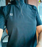 FILA 斐樂(lè )官方女裝針織短袖衫2025夏季新款戶(hù)外運動(dòng)半拉鏈基礎T恤 深黑-BK M 165/84A/M 曬單實(shí)拍圖