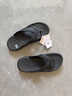 卡駱馳（crocs）舒樂(lè )人字拖戶(hù)外舒適平底鞋男夾腳拖鞋涼鞋|211101 黑色-001 44  M10(280mm) 曬單實(shí)拍圖